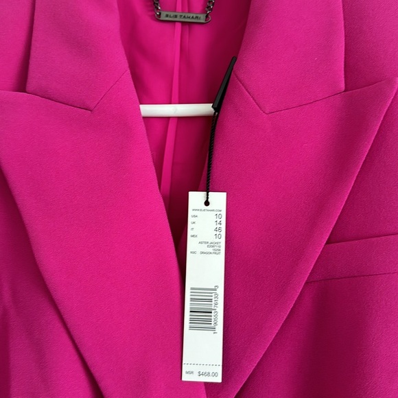 Elie Tahari Pink Blazer. Size 10 - Picture 4 of 4